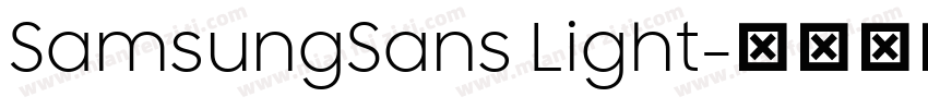 SamsungSans Light字体转换